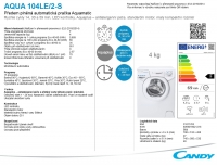 Pračka Candy AQUA 104LE/2-S produktová karta